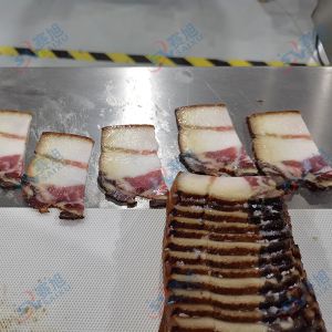 多功能熟肉切片機(jī)，切熏肉片厚薄均勻效果贊!